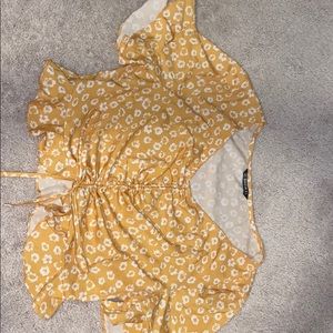 Sheik yellow and floral blouse